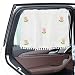 HABNVUON Car Side Window Sun Shade Privacy Curtain for Baby Suction Cup Window Shade 25x18 Car Cartoon Sunshade Protector Heat Blocker Cover Privacy Curtain for Kids Women Five Tulips - Image 2