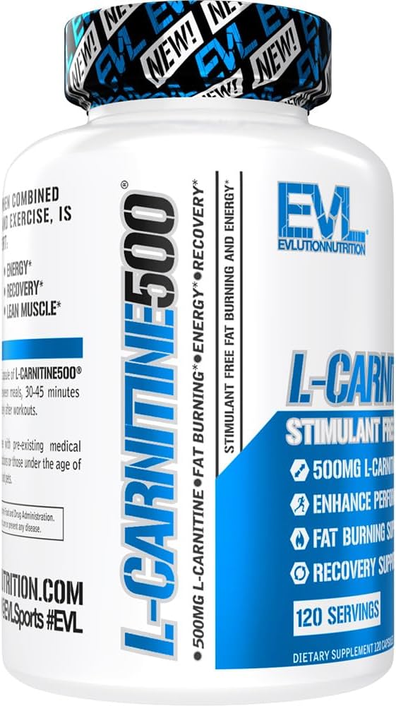Evlution EVL LCarnitine Supplement for Weight Loss Support  L carnitine 500mg Diet Pills for Weight Loss Lean Muscle Growth and Fat Burning Support with Stimulant Free L Tartrate  120 Servings - Image 4