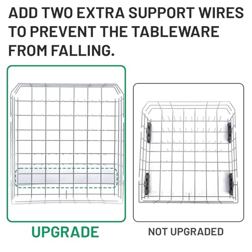 Cylrod W10728159 Dishwasher Lower Rack with Wheels, Fit for Kitchenaid Dishwasher Rack, W10525646 W10780925 Dishwasher Rack Lower Intended for Maytag Dishwasher Parts Deep 22in Wide 20.8in - Image 4