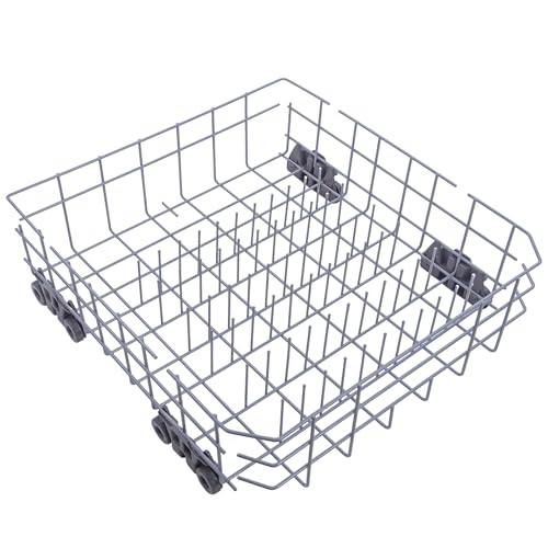 Cylrod W10728159 Dishwasher Lower Rack with Wheels, Fit for Kitchenaid Dishwasher Rack, W10525646 W10780925 Dishwasher Rack Lower Intended for Maytag Dishwasher Parts Deep 22in Wide 20.8in - Image 1
