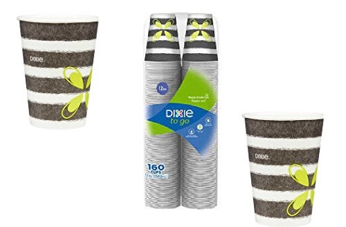 Dixie Comfort 12 oz Hot Cups 160 Count Pack of 1 DESIGN 1