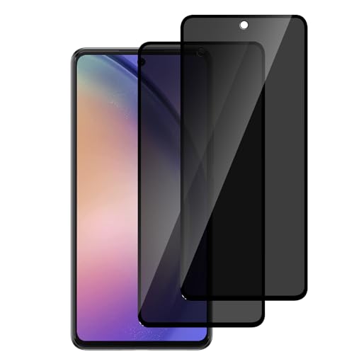LYWHL 2 Pack for Samsung Galaxy S23 FE / A54 5G Privacy Screen Protector, Tempered Glass Anti-Spy Private Film, Anti-Scratch Bubble Free Case Friendly Easy Install [Don’t Support Fingerprint Unlock] - Image 1