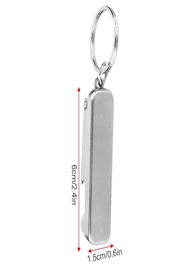 plplaaoo Nail Clippers, 2 in 1 Mini Nail Cutter Key Chain, Ultra-Thin Nail Clippers with Keychain Mini Portable Stainless Steel Foldable Nail Cutter Bottle Opener for Travel, Camping & Outdoor - Image 3