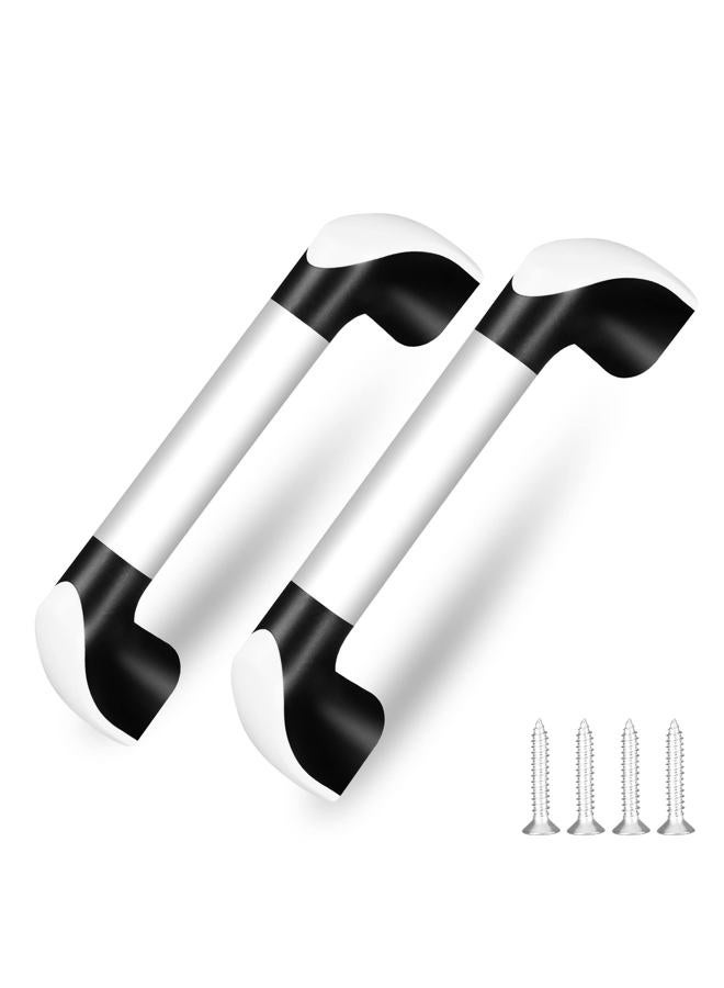 ESUDNT White Grab Handles for Truck, Automotive, RV Entry Handle Grab Bar, Door Bar Assist Handle (2 Pack, Come with Screws, Thickened Aluminum) - Image 1