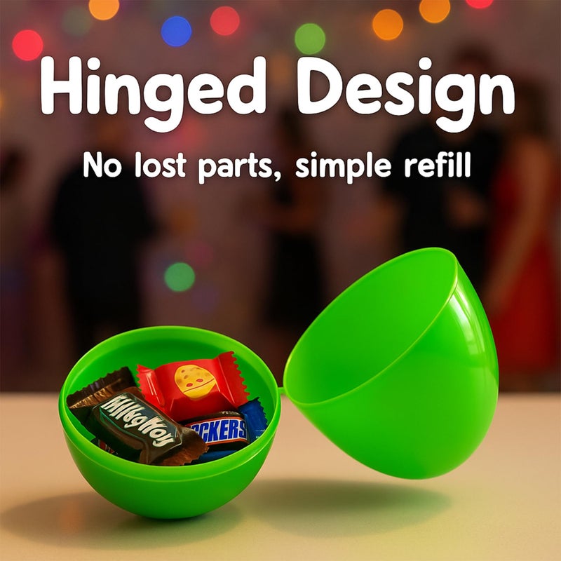 Celmuron 12 Pack Large Easter Eggs â€“ 3.74'' Bright Plastic Fillable Eggs for Easter Egg Hunt, Party Favors, Surprise Gifts - Image 5