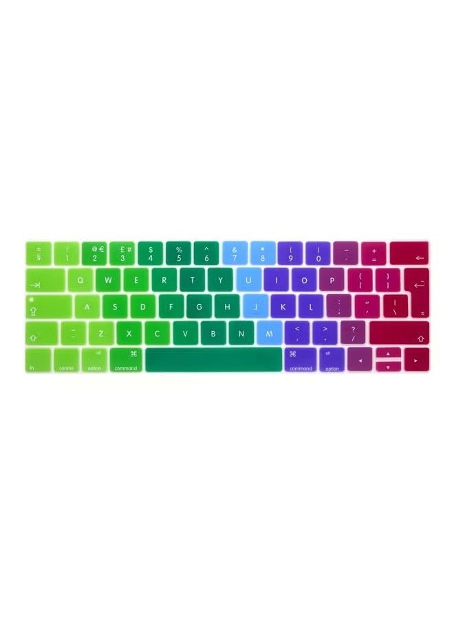 Ozone Keyboard Skin For Apple MacBook Pro A1706/A1707 With Touch Bar Rainbow 