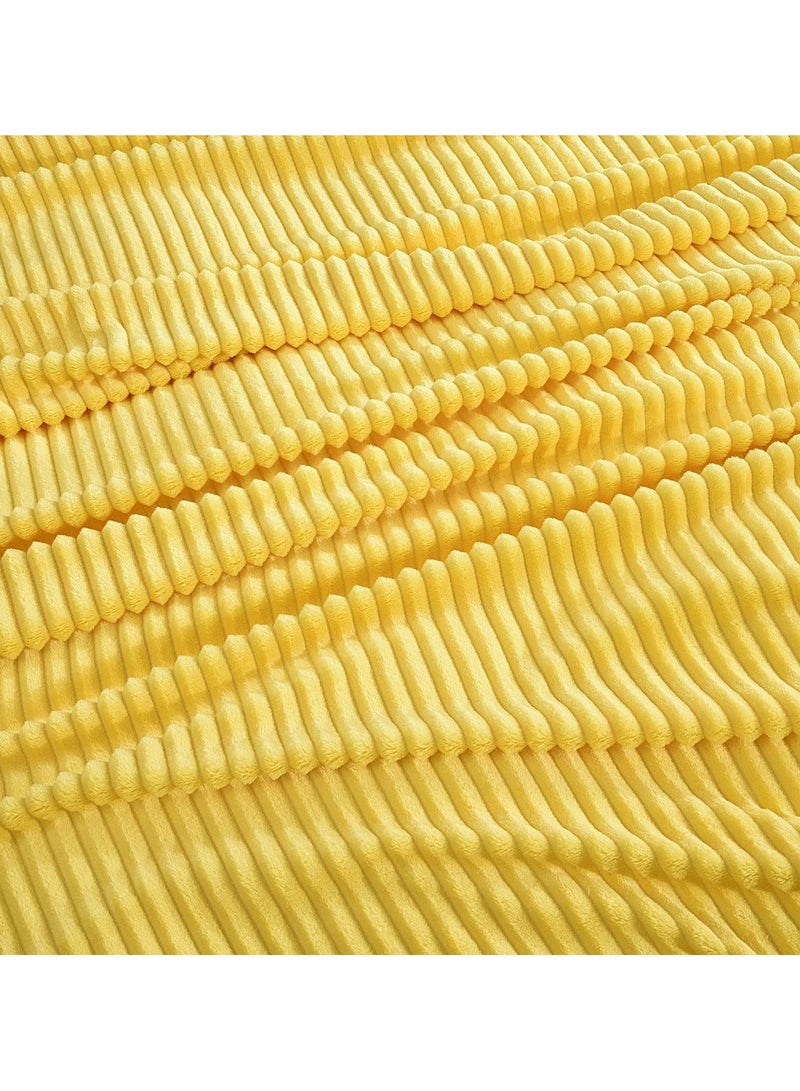 T G H Striped Flannel Fleece Blanket Plush Throw Blanket Super Soft Blanket King Size(220x240) For Bed and Sofas Luxurious Warm and Comfortable - Image 3