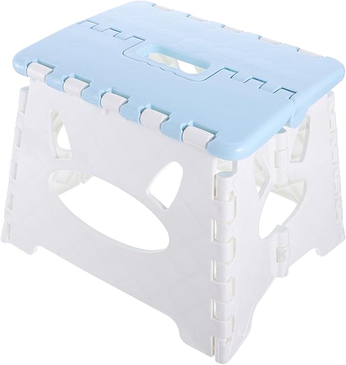 Foldable Portable Plastic Stool For Children Outdoor Camping Fishing Garden Travel Beach Picnic Blue Sky - Image 1