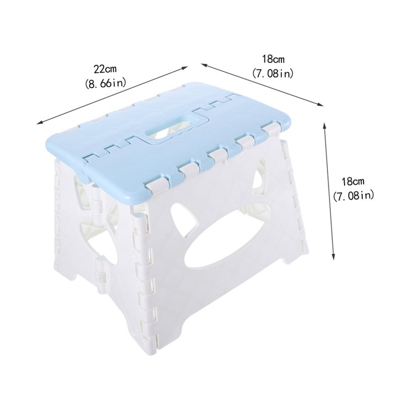 Foldable Portable Plastic Stool For Children Outdoor Camping Fishing Garden Travel Beach Picnic Blue Sky - Image 3