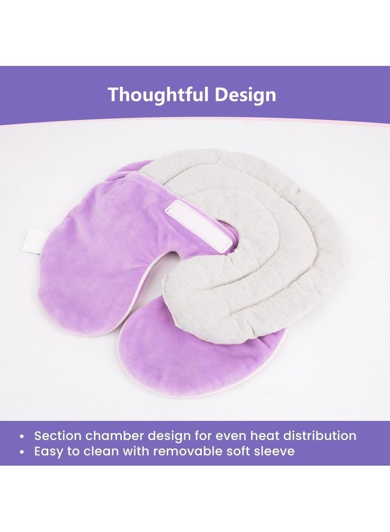 Ru syanl Heating Pad Sinus Relief Mask Moist Heat Face Eye Mask Microwavable Warm Compress for Sinus Pressure Relief Migraine Tension Headache Relief  - Image 4