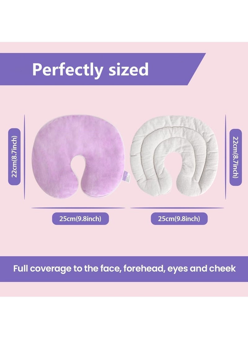 Ru syanl Heating Pad Sinus Relief Mask Moist Heat Face Eye Mask Microwavable Warm Compress for Sinus Pressure Relief Migraine Tension Headache Relief  - Image 5