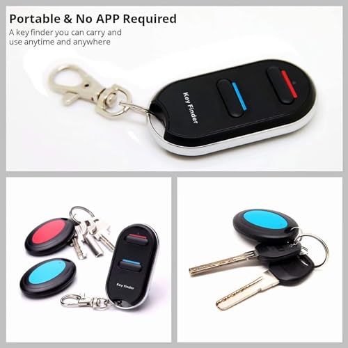VODESON Key Finder TV Remote Control Finder, No Smartphone Needed Easy to Use Suitable for The Elderly 80dB RF Locator Device,Key Finders Make Noise Keychain Tracker/Wallet Finder - Image 5