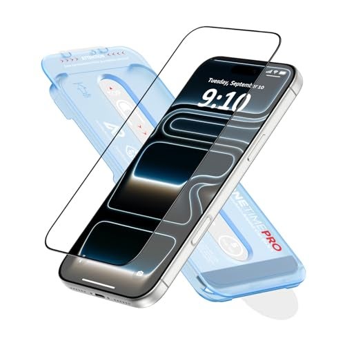 FLOLAB NanoArmour ONETIME PRO for iPhone 17 Pro Max Screen Protector AntiReflective PolarSpectra AntiRainbow 3D Tempered Glass Edge Reinforced Easy Install Smooth - Image 1