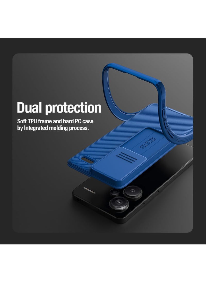 نيلكين حافظة لهاتف Xiaomi Redmi Note 13 Pro Plus، غطاء خلفي ممتص للصدمات بوسادة هوائية، غطاء منزلق لحماية عدسة الكاميرا، جراب هاتف محمول، غلاف نحيف مضاد لبصمات الأصابع - Image 3