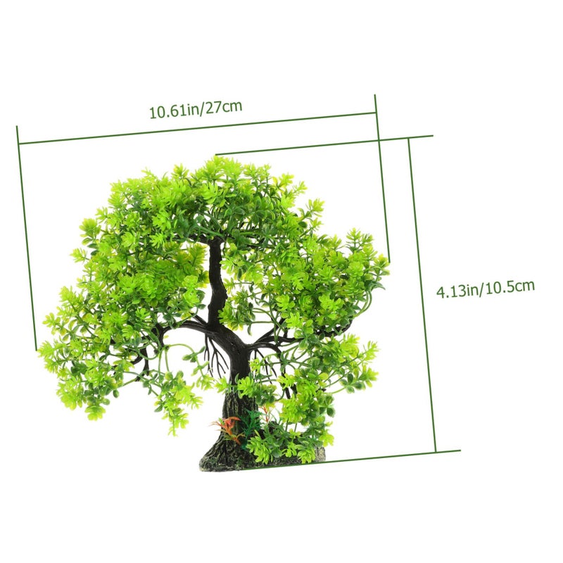 Homoyoyo Green Resin Aquarium Tree Ornament Safe Easy Clean Fish Hideout Decor - Image 3