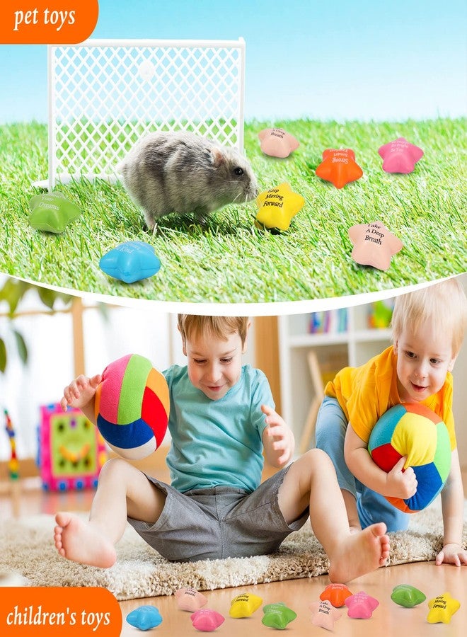 اوريهير 36 قطعة من كرات تخفيف التوتر التحفيزية، كرات إسفنجية ملونة ومضحكة وملهمة، تمارين يدوية لتخفيف التوتر، هدايا للمكتب، ألعاب صغيرة لتخفيف القلق، مصدر تحفيزي (نجمة) - Image 5