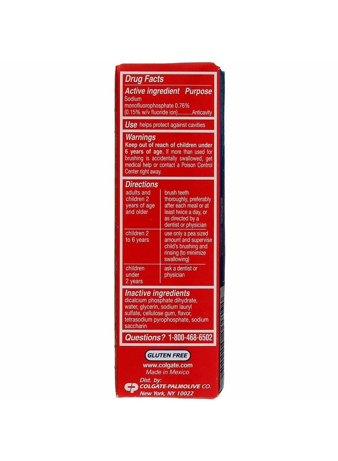 كولجيت معجون أسنان كولجيت بالفلورايد لحماية التسوس، بنكهة عادية رائعة، حجم مناسب للسفر، معتمد من إدارة أمن النقل، أونصة واحدة (عبوة من 8 قطع) - Image 3