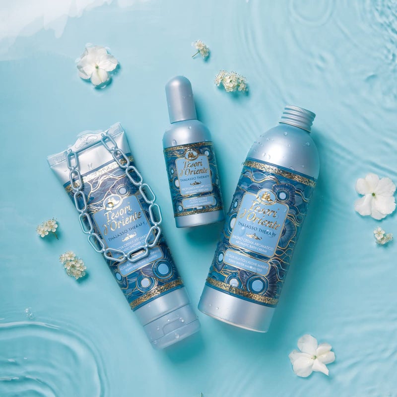 Tesori d'Oriente حمام فقاعات تسوري دورينتي للنساء، حمام رغوي، فقاعات حمام للاسترخاء للنساء، غسول جسم فاخر للنساء والعناية بالبشرة - 500 مل - 16.91 أونصة سائلة أمريكية - [استيراد إيطالي] - (علاج ثالاسو) - Image 5