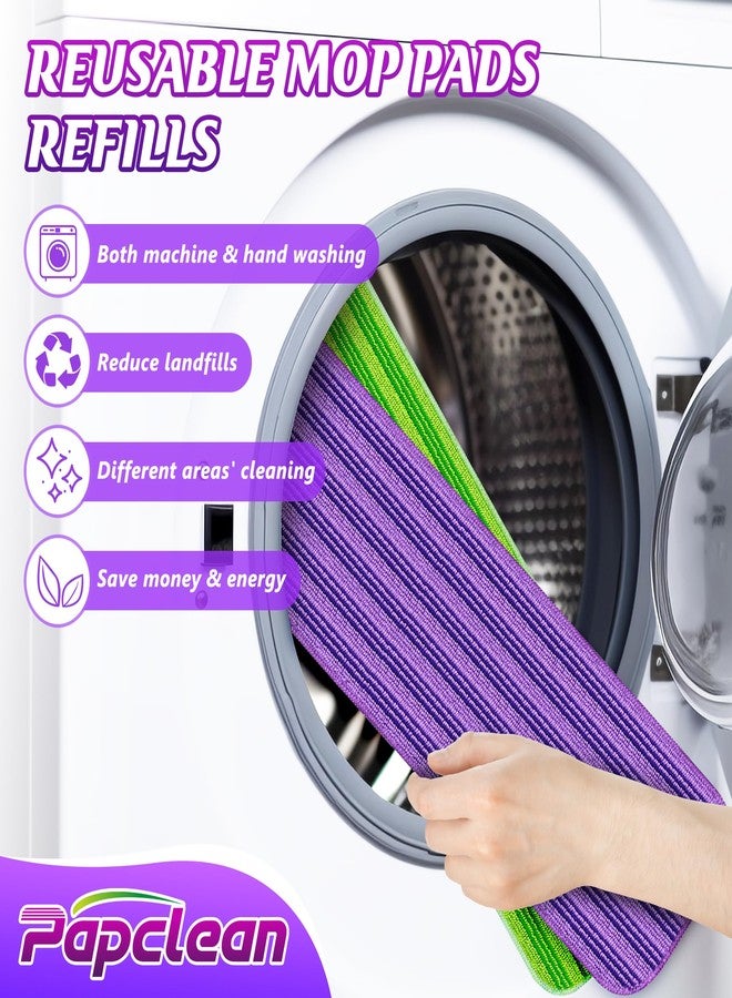 PAPCLEAN 9 Mop Pads for Swiffer PowerMop: Papclean Reusable Wet Pads Refills Microfiber Washable Mopping Cloths for Multi-Surface Hardwood Floor Cleaning - Image 5