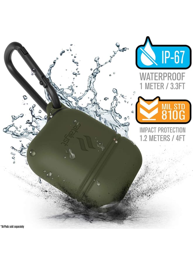 Catalyst Case For Airpods Army Green - Image 1