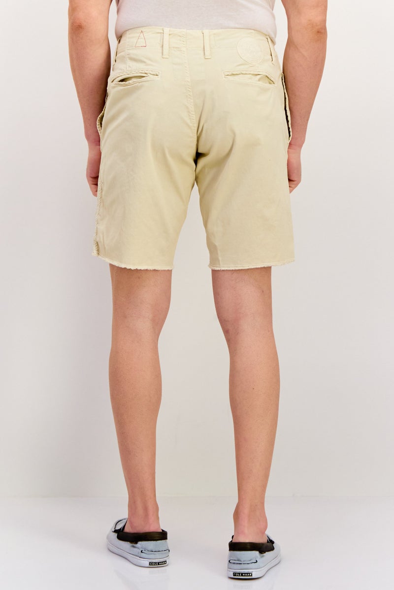 Original Paperbacks Men Solid Chino Shorts, Light Cream - Image 4