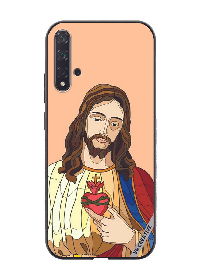 VR CREATIVE Protective Case Cover For Huawei Nova 5T Jesus Design Multicolour - Image 1