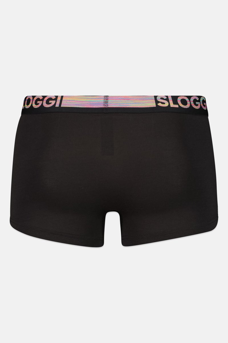 sloggi Men 2 Pieces Brand Logo Boxer Brief, Multicolor - Image 3