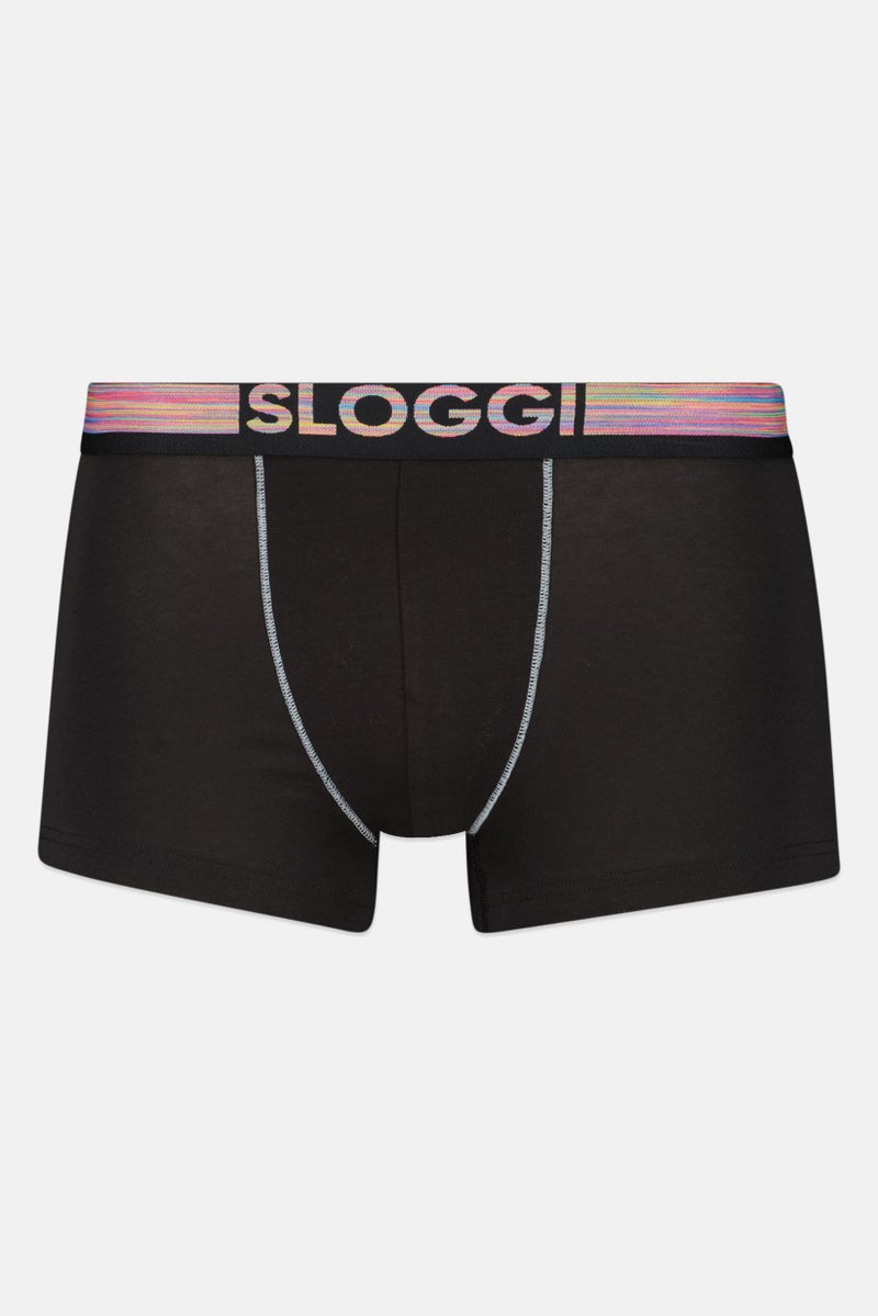 sloggi Men 2 Pieces Brand Logo Boxer Brief, Multicolor - Image 5