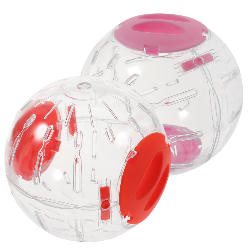2Pcs Clear Hamster Hamsters Exercise Running Hamster Toy - Image 4