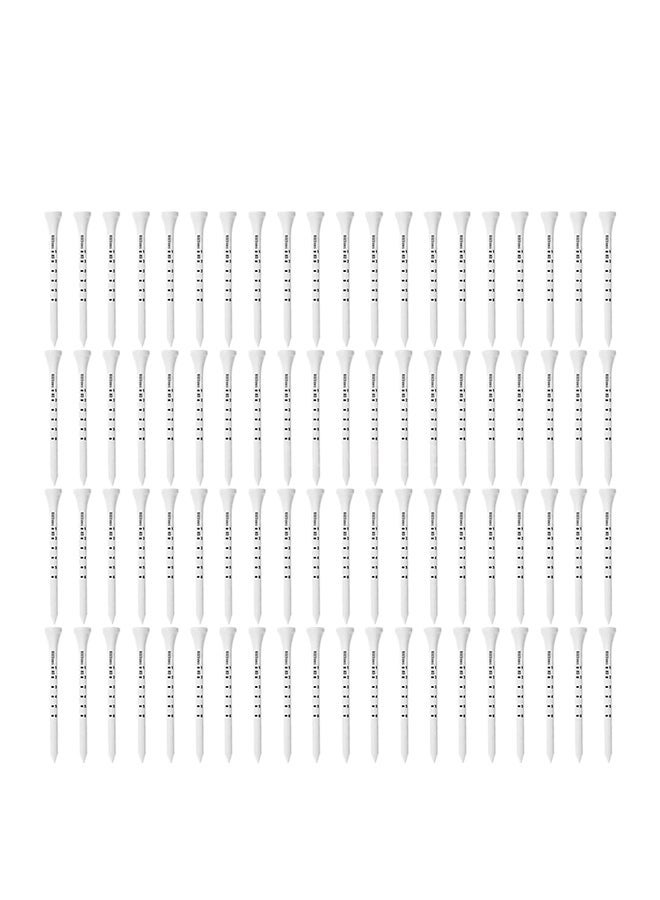 NIBEMINENT 80 Piece Wooden Golf Tees With Striped Scale - Image 1