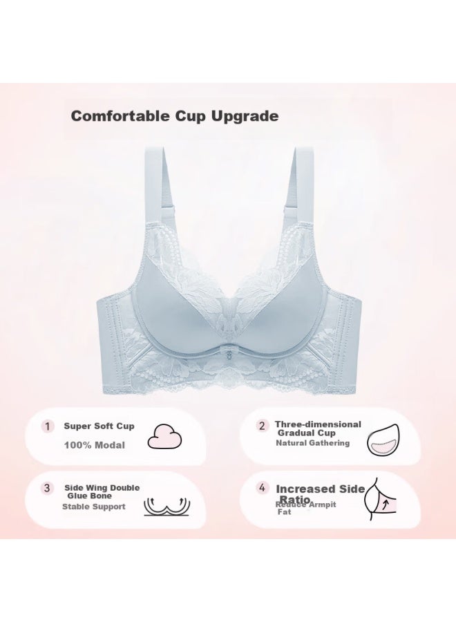 LANG SHA Langsha Women's Bra, Push-up For Small Enhances Cleavage, Reduces Side Bulge, Prevents Sagging, New Style, Wireless Ladies' Brassiere - Image 4
