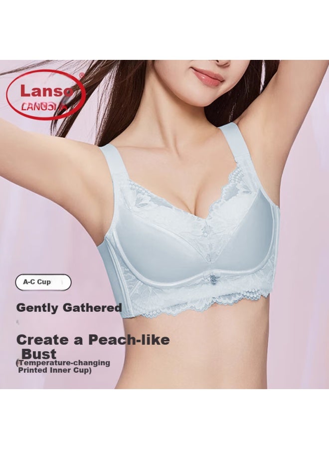 LANG SHA Langsha Women's Bra, Push-up For Small Enhances Cleavage, Reduces Side Bulge, Prevents Sagging, New Style, Wireless Ladies' Brassiere - Image 2