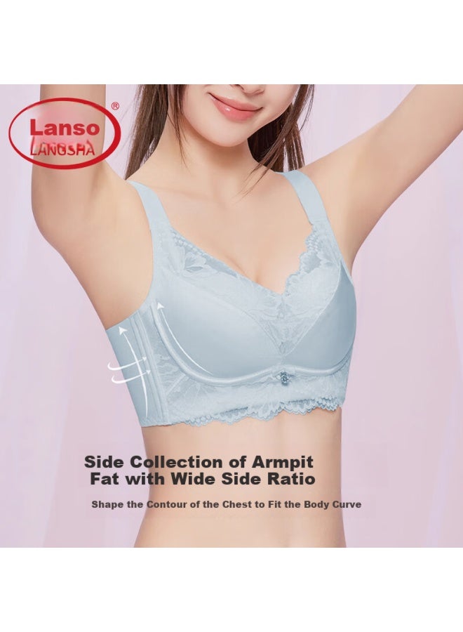 LANG SHA Langsha Women's Bra, Push-up For Small Enhances Cleavage, Reduces Side Bulge, Prevents Sagging, New Style, Wireless Ladies' Brassiere - Image 3