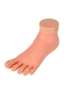 AORAEM Practice Fake Foot Flexible Movable Soft Silicone Fake Foot Tool For Nails Training Display  - Image 2