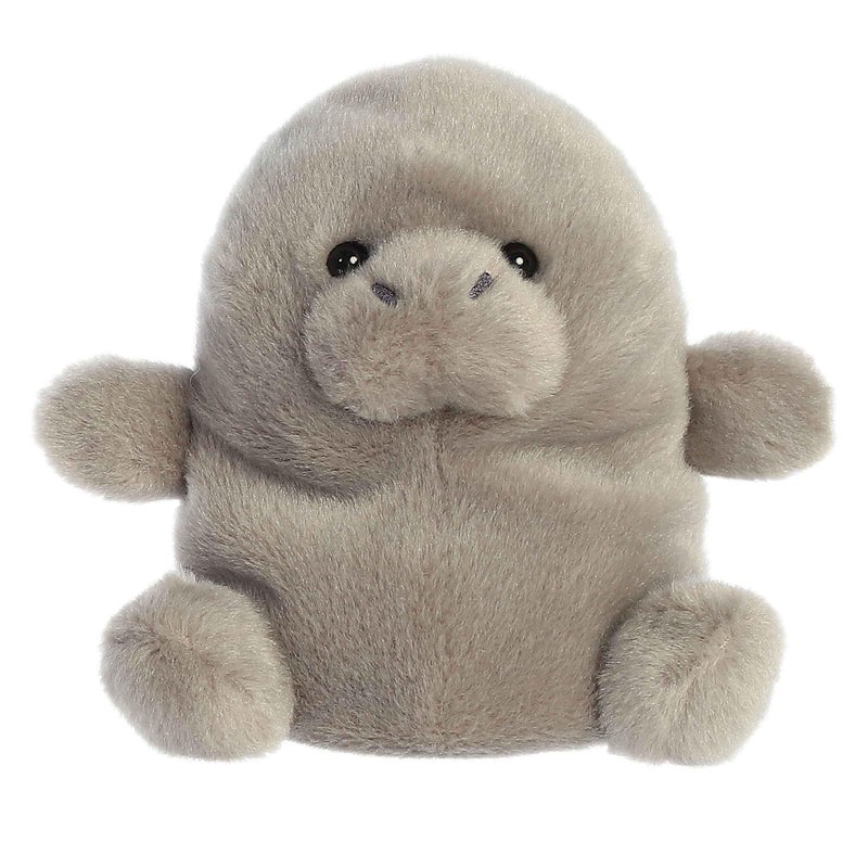 AuroraÂ® Adorable Palm Palsâ„¢ Blubs Manateeâ„¢ Stuffed Animal - Fun Collectible Plush for Kids and Adult Collectors - Perfect for Decorating Rooms and Birthday Gifts - Gray 5 Inches - Image 1