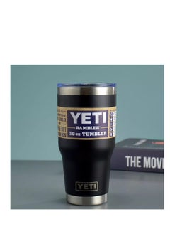 YETI Vacuum Insulated Tumbler with Lid Black 8.3x5.5x4.6inch  - Image 1