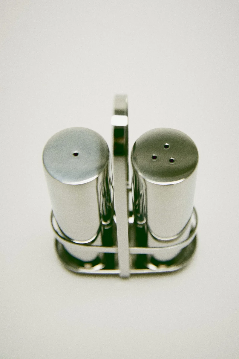 H&M Stainless steel salt and pepper shakers
