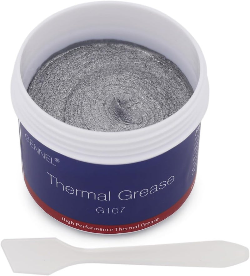 GENNEL G107 100Grams Silver High Performance Thermal Paste, 2.6 Inches, Thermal Paste for CPU GPU LED IC PS4 Xbox Ovens - Image 1