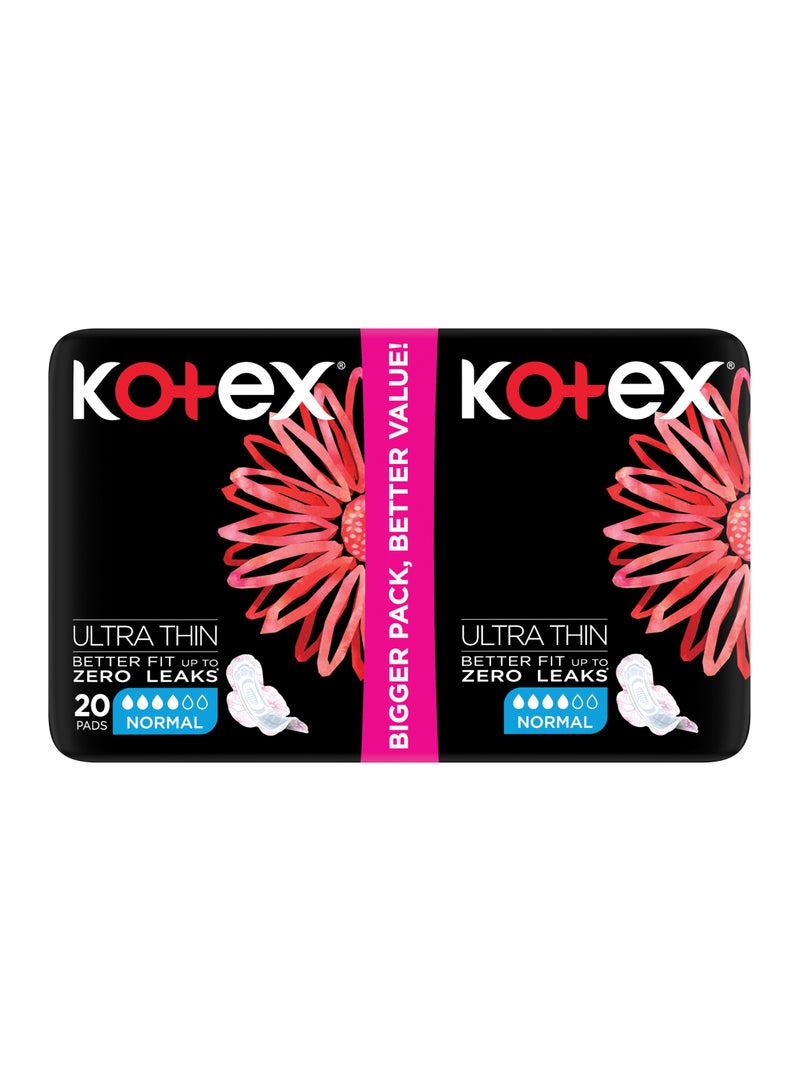 Kotex فوط صحية رقيقة جداً بحجم عادي مع أجنحة - Image 1