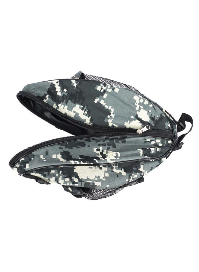FoRapid Size 7 (29.5") Basketball Bag Soccer Ball Football Volleyball Softball Sports Ball Bag Holder Carrier+Adjustable Shoulder Strap 2 Side Mesh Pockets f/ Water Bottle Towel Sports Shoes (Camo) - Image 4