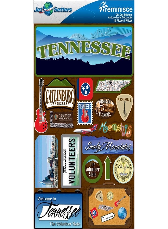 Reminisce Jet Setters 2 3-Dimensional Sticker, Tennessee