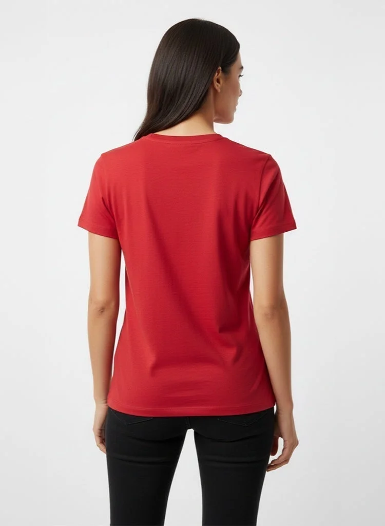 Polo Play Ladies Graphic T-shirt -RED (S)