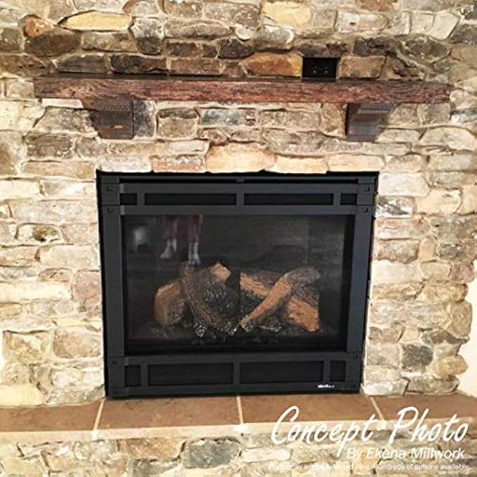 COR06X08X12YOR01RWR YORKTOWN, 8"D X 12"H, 6"W WESTERN RED CEDAR (ROUGH SAWN CORBEL W/BACKPLATE) - Image 3