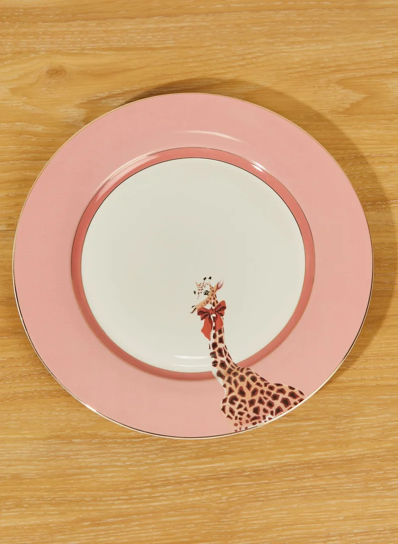 YVONNE ELLEN Set Of 4 Animal Design Dinner Plates