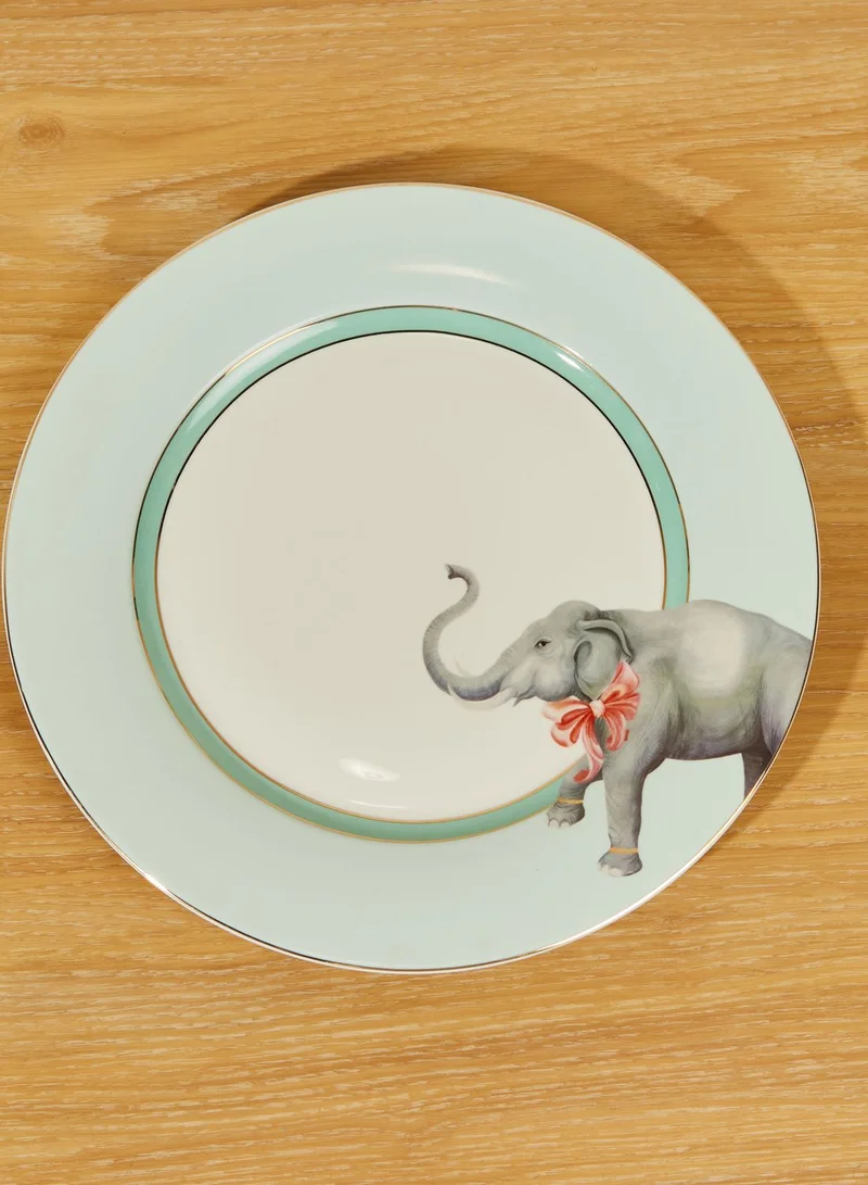 YVONNE ELLEN Set Of 4 Animal Design Dinner Plates