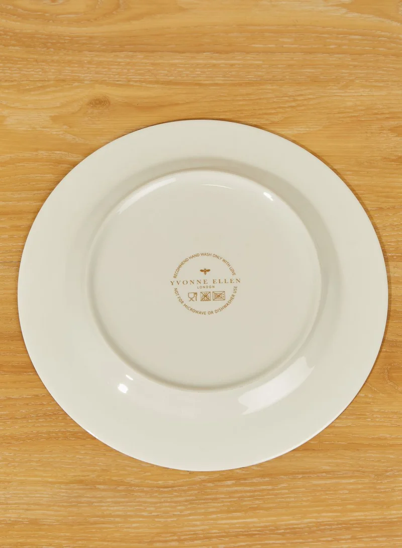 YVONNE ELLEN Set Of 4 Animal Design Dinner Plates