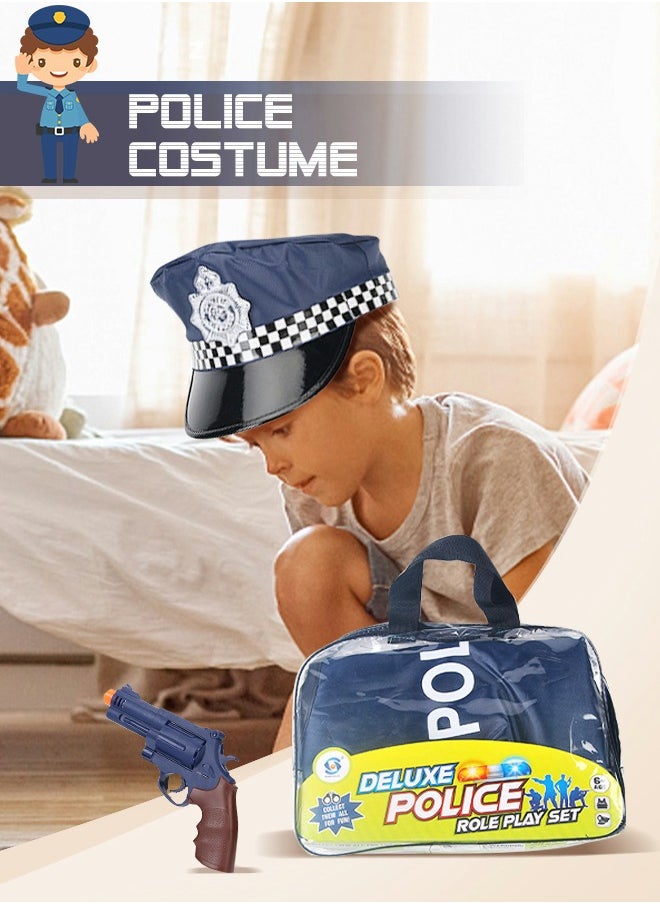 GROIC Police Costume Toys With Clothes Hat Handcuffs Baton For Kids Dress Up & Pretend Play  - Image 2