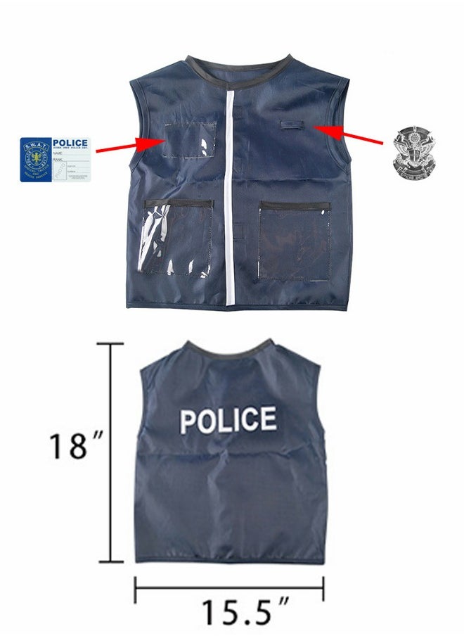 GROIC - Police Costume Toys With Clothes Hat Handcuffs Baton For Kids Dress Up & Pretend Play - Image 1