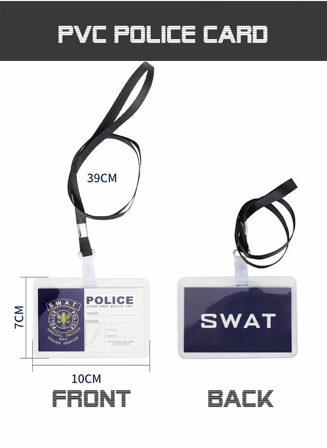 GROIC - Police Costume Toys With Clothes Hat Handcuffs Baton For Kids Dress Up & Pretend Play - Image 1
