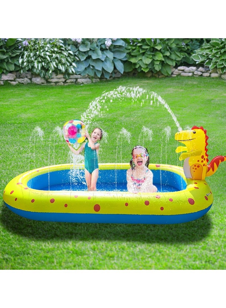 Water Park PVC Inflatable Children Dinosaur Swimming Pool Outdoor Sprinkler Toys For Kids  - Image 5